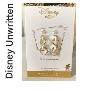 🐘🐘 Disney Unwritten Never Stop Dreaming Trio Earring Set